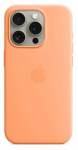 Apple Silikonový kryt s MagSafe pro iPhone 15 Pro, sorbetově oranžová