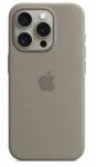 Apple Silikonový kryt s MagSafe pro iPhone 15 Pro, jílově šedá