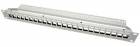 Patchpanel 19'' kat. 6 STP, 24p, neosazený, šedý