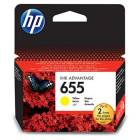 HP CZ112AE žlutá náplň No.655, Deskjet Ink Advantage 3525, 4615, 4625, 5525, 6525