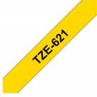 Brother TZe-621, žlutá / černá (9mm, laminovaná)