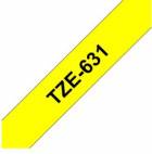 Brother TZe-631, žlutá / černá (12mm, laminovaná)