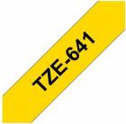 Brother TZe-641, žlutá / černá (18mm, laminovaná)