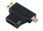 PremiumCord Adaptér HDMI na mini HDMI typ C a micro HDMI typ D