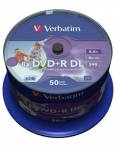 DVD+R Verbatim 8,5 GB DL 8x Printable 50-cake