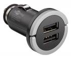 Napájecí 12-24V autoadaptér na 2xUSB 2.1A s nízkým profilem