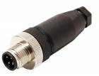 Průmyslový konektor M12 4pin (M), kód A, šroubovací