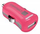 CONNECT IT InCarz COLORZ nabíječka do auta 1xUSB 2,1A, růžová (V2)