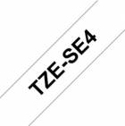 Brother TZe-SE4, bílá / černá (18mm, plombovací)
