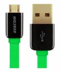 AVACOM MIC-40G kabel USB - Micro USB, 40cm, zelená