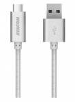 AVACOM TPC-100S kabel USB - USB Type-C, 100cm, stříbrná