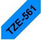 Brother TZe-561, modrá / černá (36mm, laminovaná)