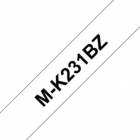 Brother - TM-K231, bílá / černá (12mm, nelaminovaná)
