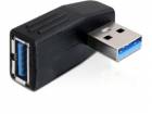 USB redukce USB 3.0 A(M) - USB A(F) 90° horizontálně