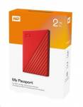 WD My Passport portable 2TB Ext. 2.5" USB3.0 Červený