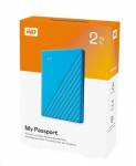 WD My Passport portable 2TB Ext. 2.5" USB3.0 Modrý