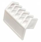 Držák kabelů na bok stolu, 5 slotů, samolepící, 2ks, bílý