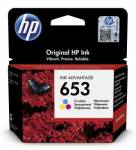 HP 653 Tri-colour Original Ink Cartridge, 3YM74AE