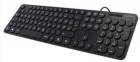 Hama KC-500, multimediální klávesnice USB, černá