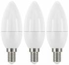 Emos LED žárovka Classic Candle 5W E14 teplá bílá 3ks