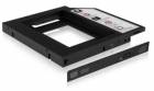 ICYBOX IB-AC640 IcyBox Adapter for 2.5 HDD/SSD Notebook extension (9.5 mm dvd slot), Black