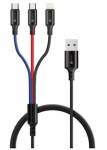 CONNECT IT Wirez 3in1 USB-C & Micro USB & Lightning, 1,2 m