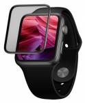 Ochranné tvrzené sklo FIXED 3D Full-Cover pro Apple Watch 42mm s aplikátorem, s lepením přes celý displej, černé