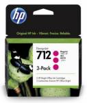HP 712 3-Pack 29-ml Magenta DesignJet Ink Cartridge, 3ED78A