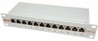 ROLINE Patchpanel 10'' kat. 6a STP, 12 portů, šedý