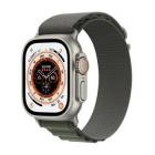 Apple Watch Ultra 49mm titanová se zeleným alpským tahem S