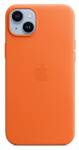 Apple kožený kryt s MagSafe pro iPhone 14 Plus, oranžová