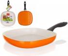 Banquet Pánev steaková s keramickým povrchem NATURA CERAMIA Arancia 26 cm, oranžová