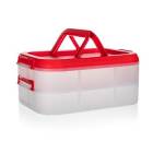 Banquet Party box CULINARIA 40 x 28 x 17,8 cm, červené víko