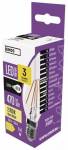 Emos LED žárovka Filament Candle 3,4W E14 teplá bílá ZF3220