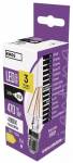 Emos LED žárovka Filament Candle 3,4W E14 neutrální bílá ZF3221