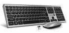 CONNECT IT Combo bezdrátová stříbrná klávesnice + myš, (+2x AAA +1x AA baterie zdarma), CZ + SK layout