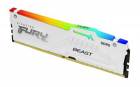 Kingston FURY Beast White DDR5 16GB 6000MT/s DIMM CL40 RGB XMP