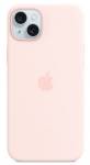 Apple Silikonový kryt s MagSafe pro iPhone 15 Plus, světle růžová