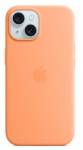 Apple Silikonový kryt s MagSafe pro iPhone 15, sorbetově oranžová