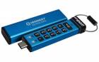 Kingston Ironkey Keypad 200C 256GB USB-C Modrý
