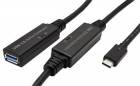 Roline USB 5Gbps (USB 3.0) aktivní prodlužovací kabel USB C(M) - USB A(F), 15m