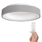 Solight WO768-G LED stropní světlo kulaté Treviso, 48W, 2880lm, stmívatelné, dálkové ovládání, šedá