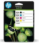 HP 924 CMYK Original Ink Cartridge 4-Pack, 6C3Z1NE