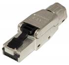 Konektor RJ45 kat. 8.1, stíněný, na lanko / drát, montáž bez nástrojů