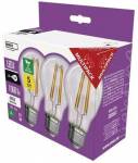 Emos LED žárovka Filament A60 / E27 / 5 W (75 W) / 1 060 lm / neutrální bílá 3ks
