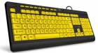 CONNECT IT CKB-4400-CS klávesnice s velkým fontem, černá/žlutá