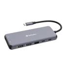 Verbatim USB-C Pro Multiport Hub CMH-14, 14 portů /HDMI, USB-A, USB-C, SD,microSD, RJ45, VGA, Audio