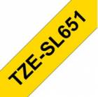 Brother TZe-SL651, žlutá / černá (24mm, samolaminovací), délka 8m