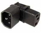 Redukce IEC320 C14 - IEC320 C13, lomená dolů