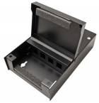 Rozvodný box pro keystone moduly, 4 porty, neosazený, černý